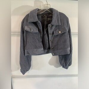 SHEIN Bomber Jacket-cropped